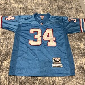 Mitchell & Ness Blue Houston Oilers Throwback Jersey